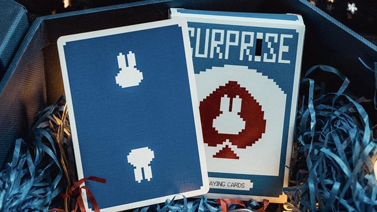 MJM Surprise Deck V5 (azul) naipes por Bacon Playing Card Company
