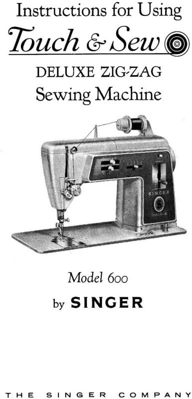 Manual de instrucciones para máquina de coser Singer 600BordadoSerger Reprint