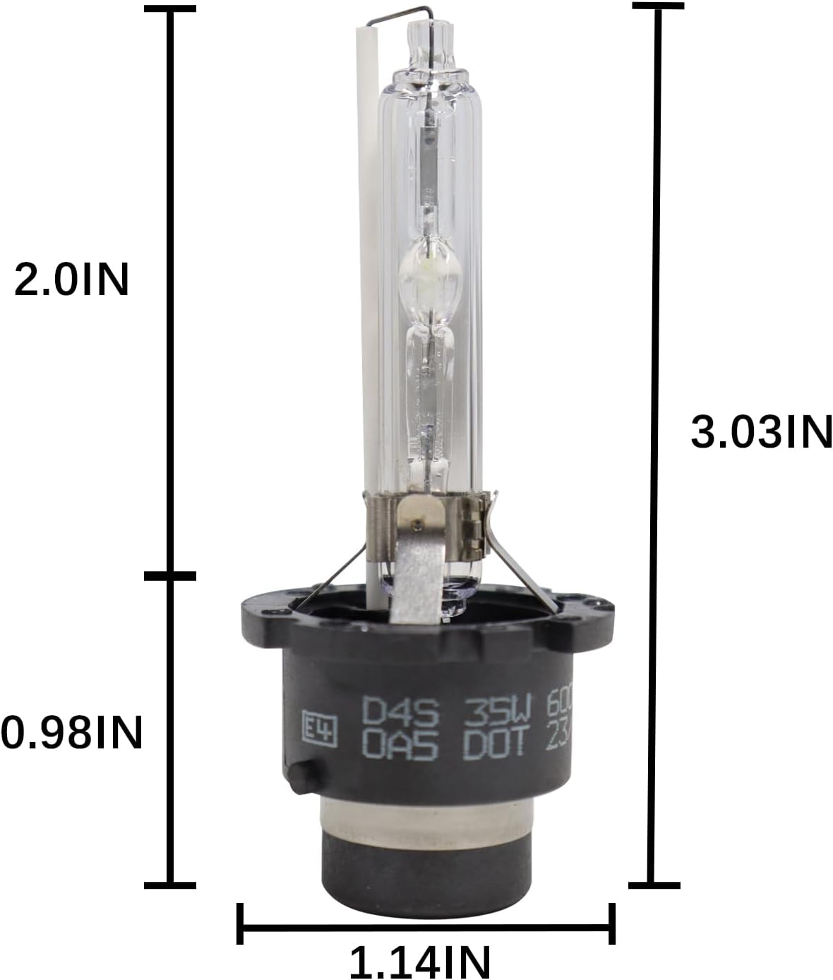 Bombillas HID D4S para faros delanteros, bombillas de xenón de 35 W, bombillas de repuesto HID 6000K 66440 42402 42402WX paquete de 2
