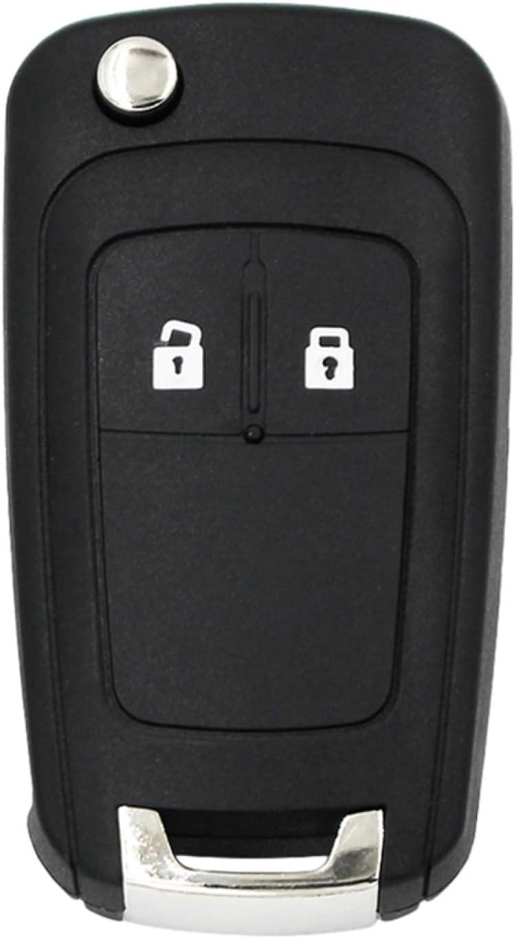Oulesh Fundas para llavero de coche para Chevrolet Cruze Epica Lova Camaro Impala, carcasa de llave de coche sin cortar HU100, original 2 botones