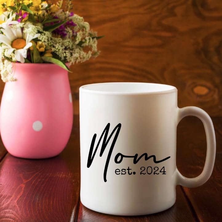 Regalo de embarazo Est 2024  Regalos para nuevos padres  Juego de tazas de 11 onzas  Mameluco (0-3M)  Set de regalo para mamá y papá para padres
