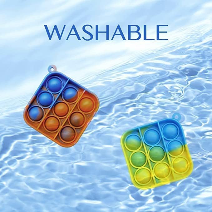 Mini juguete para ansiedad con burbujas para presionar, llavero de burbujas para presionar, llavero para aliviar la ansiedad y el estrés Pop Fidget