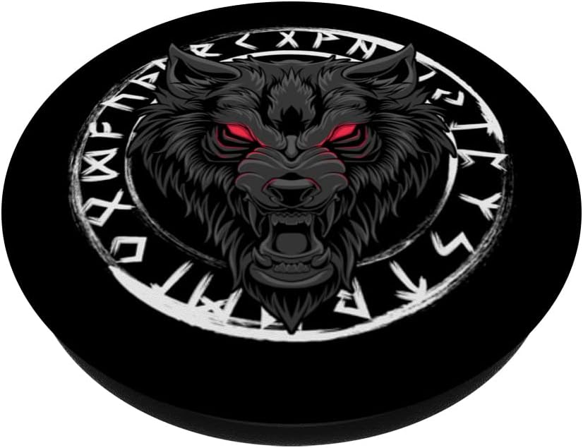 Fenrir Viking Wolf – Mitolgy nórdica – Paganismo nórdico vikingo PopSockets intercambiables PopGrip