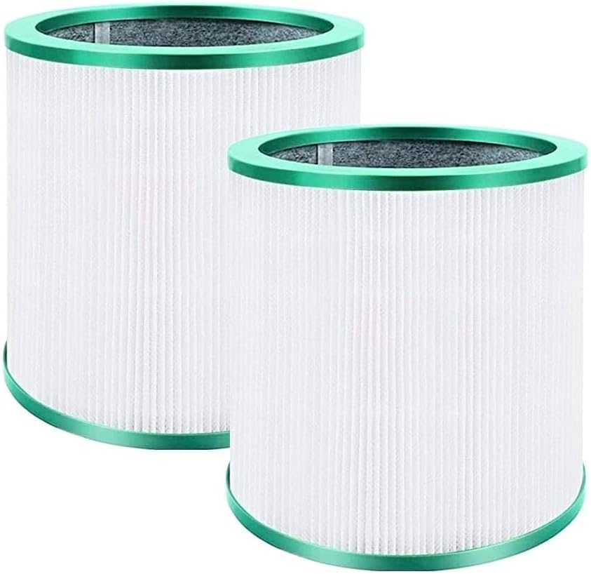 SCREENTRONICS Paquete de 2 filtros HEPA de repuesto compatibles con purificador de torre Dyson Pure Cool Link TP01, TP02, TP03, BP01, AM11 Número de
