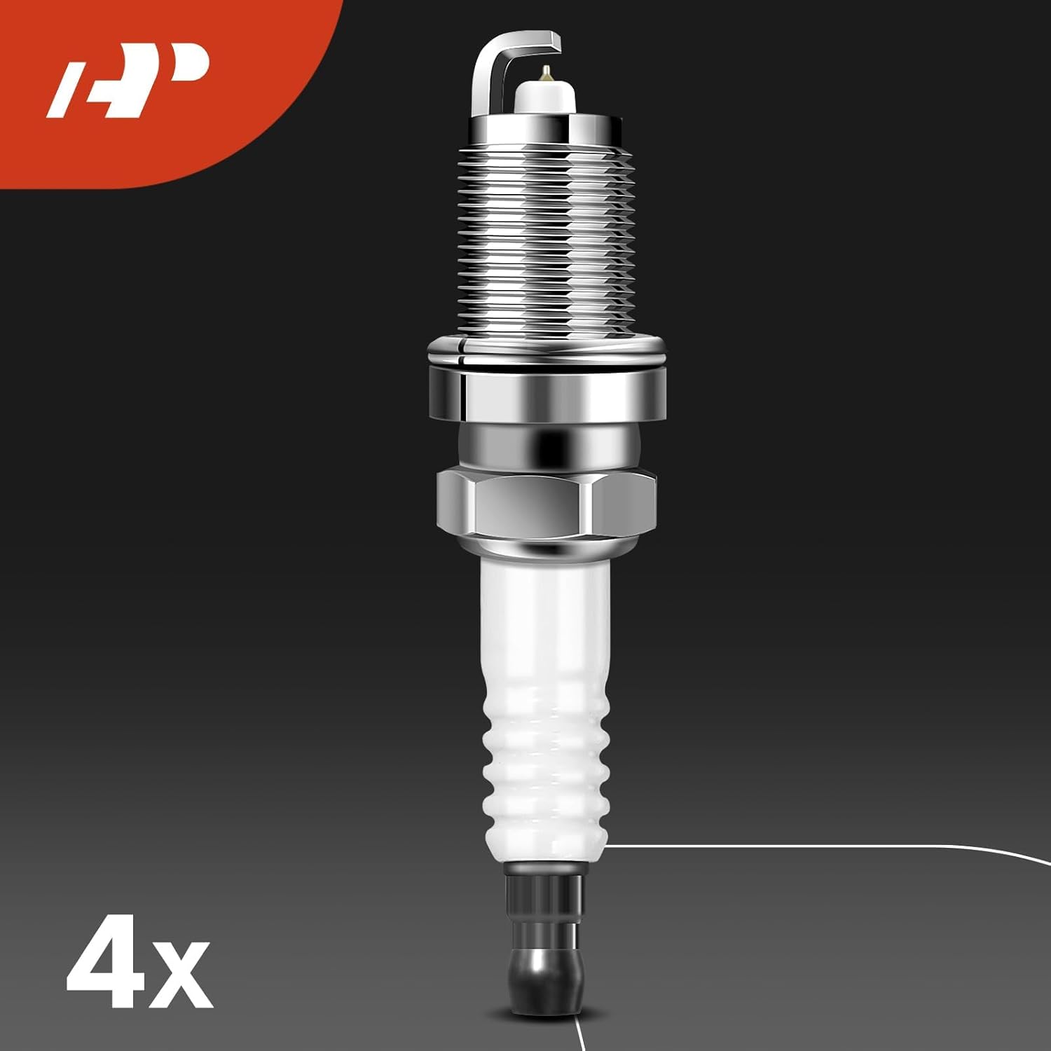 A-Premium 1 paquete de bobina de encendido y 4 bujías de iridio compatibles con Chevrolet Aveo 2009-2011, Aveo5 2009-2011 y Suzuki Suzuki+ 2009 y