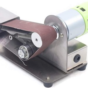 Amoladora de correa eléctrica, mini amoladora de ángulo fijo de 15 grados, velocidad ajustable de 4000-8000 RPM, afilador de 100 W, 24 V, Amoladora de correa eléctrica, mini amoladora de ángulo fijo de 15 grados, velocidad ajustable de 4000-8000 RPM, afilador de 100 W, 24 V,