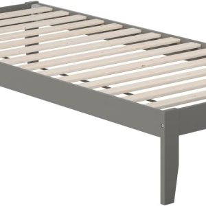 AFI Colorado – Cama de plataforma tamaño individual XL con estación de carga, color gris AFI Colorado – Cama de plataforma tamaño individual XL con estación de carga, color gris