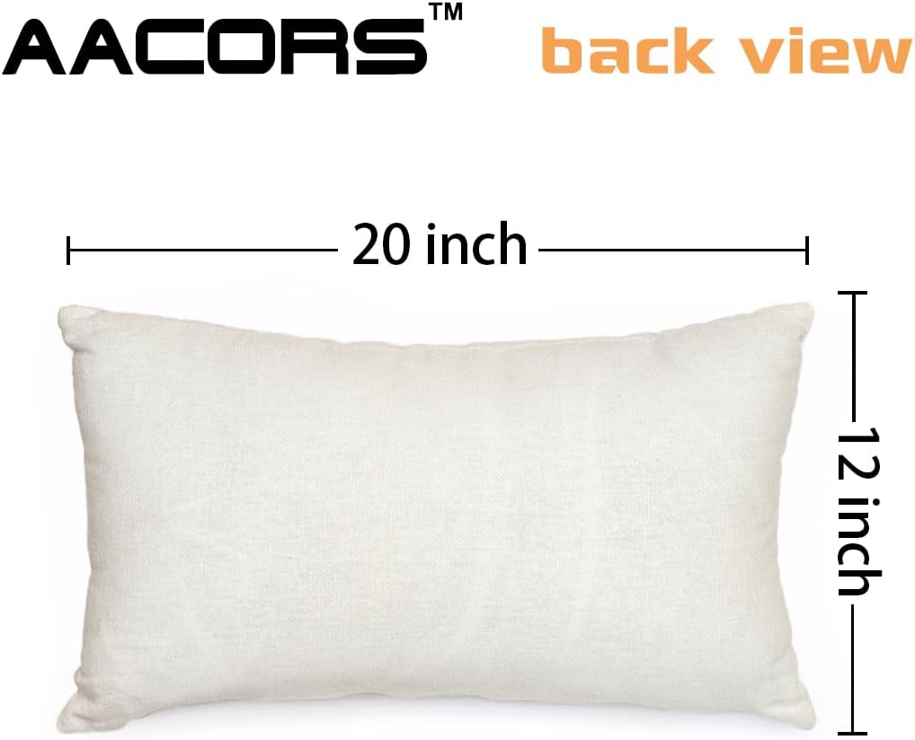 AACORS AA313-12 – Funda de almohada de Navidad de 12 x 20 pulgadas, decoración de árbol de Navidad, decoración de casa de campo, para el hogar,