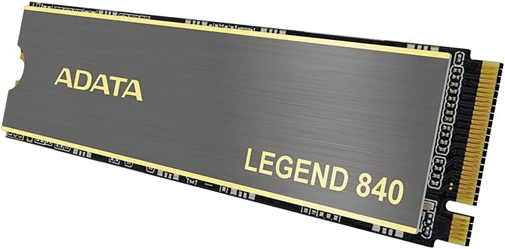 ADATA Legend 840 1TB PCIe Gen4 x4 NVMe 1.4 M.2 SSD interno para juegos hasta 5,000 MBs (ALEG-840-1TCS)