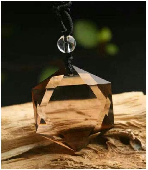 Dije de cuentas de cuarzo ahumado natural pulido pulido con piedras preciosas ahumadas perforadas, para hacer joyas, 1 unidad (cuarzo ahumado)