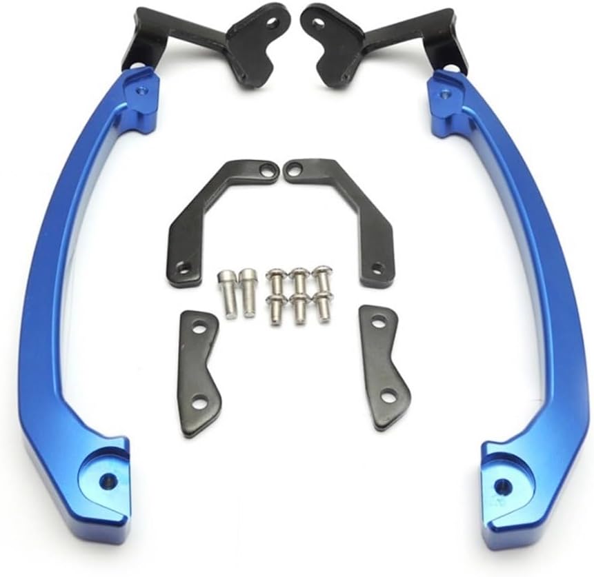 Reposabrazos de asiento trasero para motocicleta, manillares de agarre para asiento trasero pasajero, mango de riel para Y&AMAHA MT07 FZ07 MT FZ 07