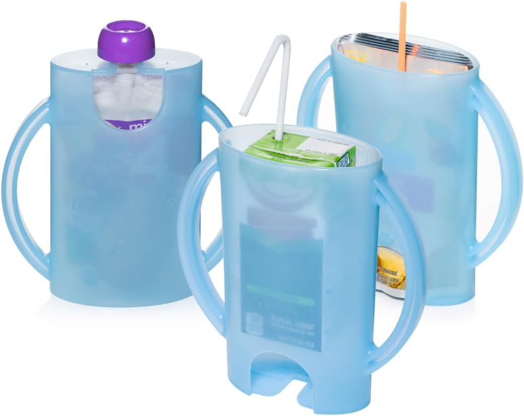 Recipiente para mezclar, recipiente para bolsas de comida y jugo 2 en 1, hecho en EE. UU. Bolsa de comida a prueba de golpes - Imagen 8