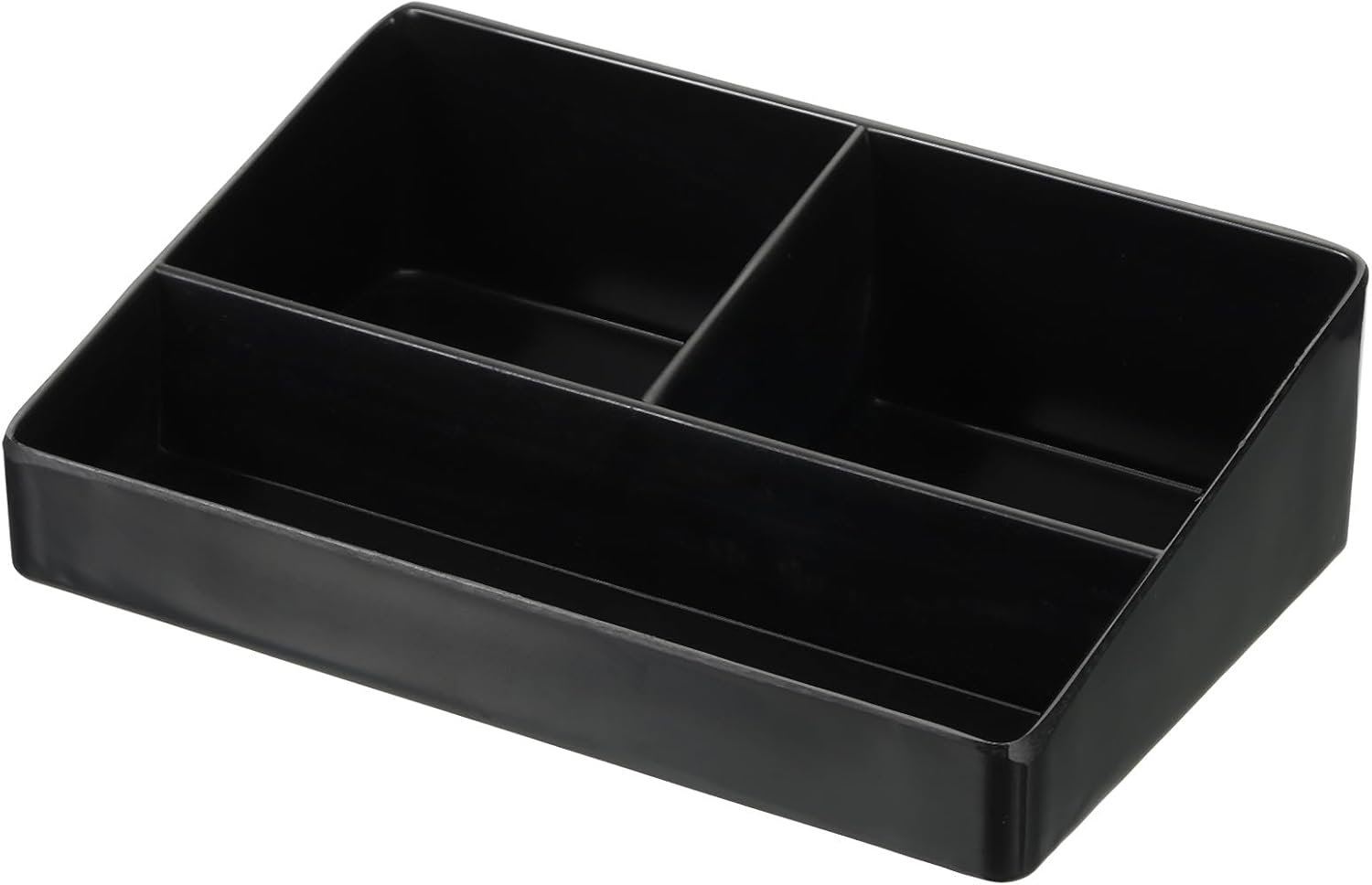 PATIKIL Caja de té de plástico, 3 compartimentos, organizador de bolsas de té, bolsa de café, contenedor de almacenamiento para cocina, despensa,