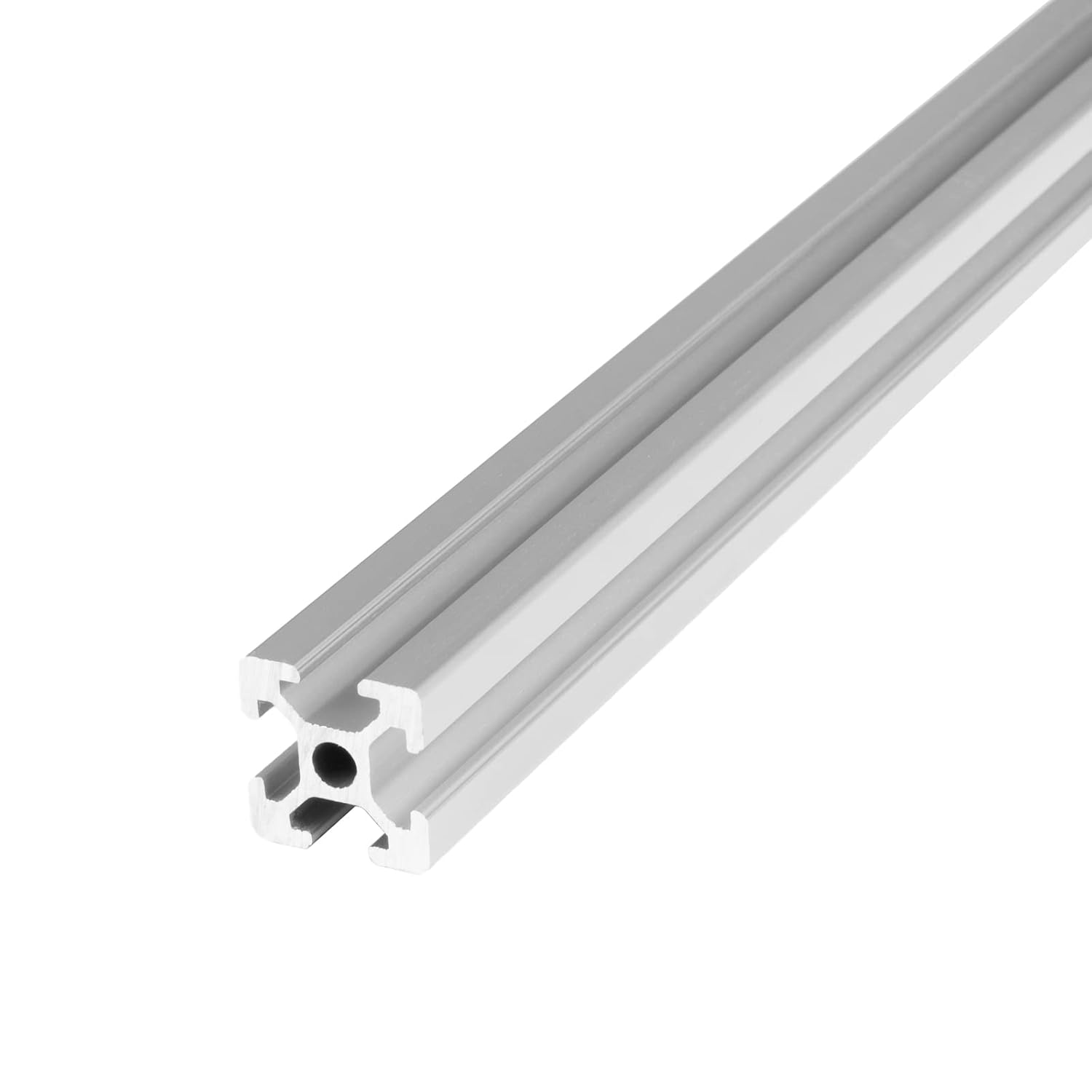 4 piezas de 9.843in 2020 plata con ranura en T perfil de aluminio anodizado estándar europeo guía marco para bricolaje, impresora 3D y máquina CNC