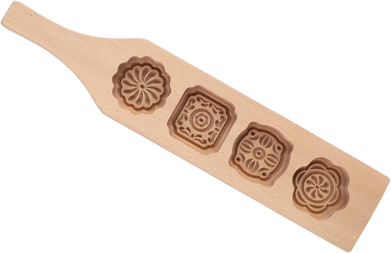 Hornear madera de haya, pastelería, pastel de frijoles mung, pastel de luna para hornear Molde para molde de piel de hielo para moldes de brioche