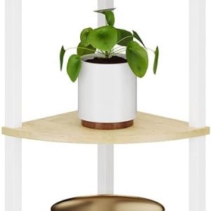 Estantería esquinera de 5 niveles, estante de escalera de esquina industrial, estante de exhibición rústico para sala de estar, dormitorio, cocina, Estantería esquinera de 5 niveles, estante de escalera de esquina industrial, estante de exhibición rústico para sala de estar, dormitorio, cocina,