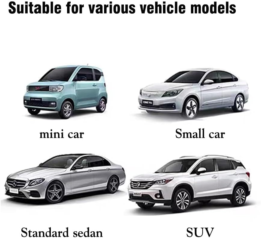 3 piezas de fundas desechables para automóvil, cubierta universal de plástico transparente para automóvil, lluvia, polvo, garaje con banda elástica,