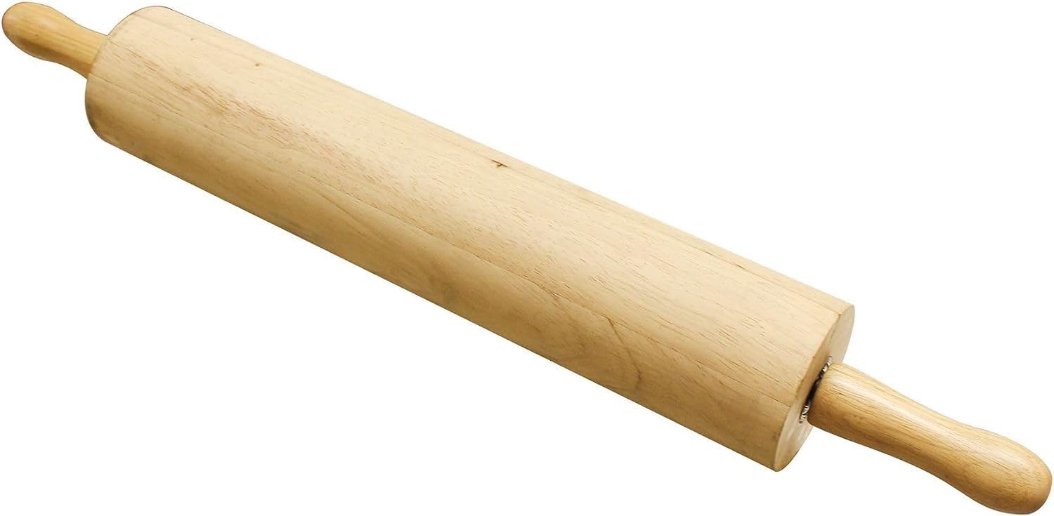 Rodillo de madera de 18 pulgadas de diámetro de 3-14 pulgadas – Rodillo de madera para masa, rodillo de madera clásico para todas las necesidades de