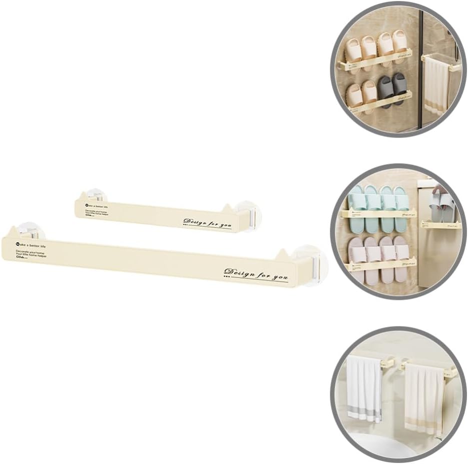 Alipis Zapatero de pared para zapatos, 2 unidades, tiras adhesivas de plástico, para colgar en la pared, zapatillas, perchas para zapatos,