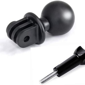 Ball Head Mount Adapter (1-Inch Diameter Ball) with Thumb Screw for GoPro 111098765 Black,Session 54 Action Cameras Ball Head Mount Adapter (1-Inch Diameter Ball) with Thumb Screw for GoPro 111098765 Black,Session 54 Action Cameras