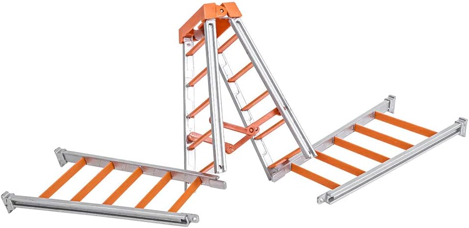 Escalera naranja rompible grande de 10 pulgadas para figuras de acción de lucha de WWE y AEW