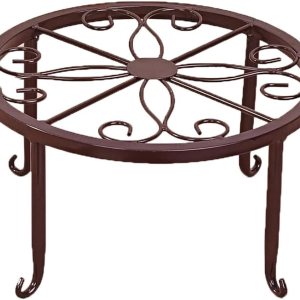 Generic 1 soporte de metal para plantas, hueco redondo para macetas, resistente de una sola capa, soporte para macetas de hierro multiusos, estante Generic 1 soporte de metal para plantas, hueco redondo para macetas, resistente de una sola capa, soporte para macetas de hierro multiusos, estante