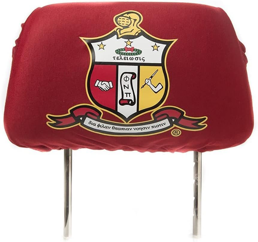 Greekgear Kappa Alpha Psi Funda para reposacabezas de asiento de coche (rojo)