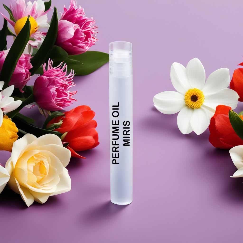 MIRIS Aceite de perfume No.1251  Impresión de Intense So Iris  Unisex para mujeres y hombres Roll-On sin alcohol  0.34 onzas líquidas  0.3 fl oz