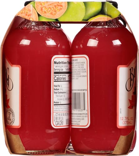 Bundaberg Bebida de frutas espumosas, guayaba, 12.7 onzas líquidas, 4 unidades