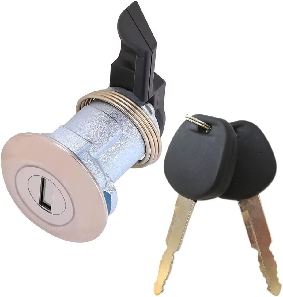 69058-35140, 69058-26030, 69058-34020 Cilindro de cerradura de puerta de combustible y 2 llaves compatibles con Toyota Tundra Base 2001 Pickup de
