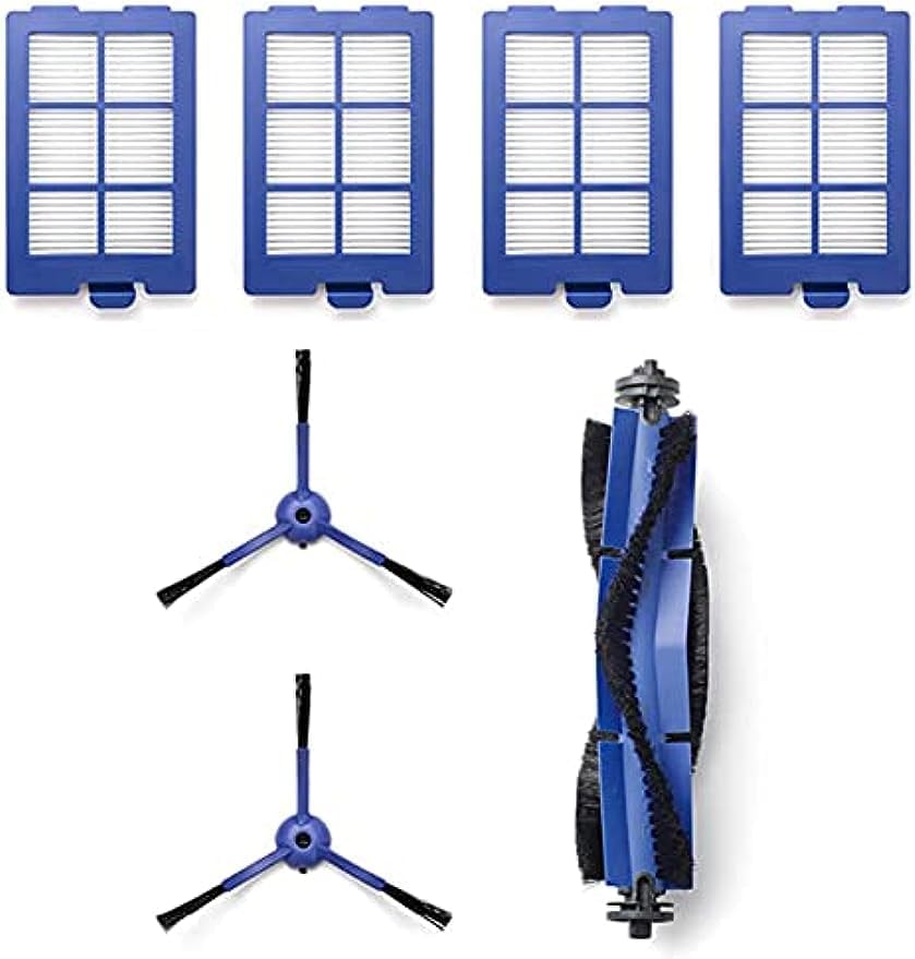 Kit de filtro de cepillo lateral para Eufy Robot Vacuum X8 Serie, Partes de filtro de cepillo lateral para aspiradora, piezas de repuesto de