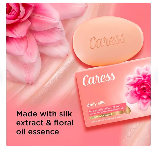 Caress Bar Soap Daily Silk 3.75 onzas 16 unidades
