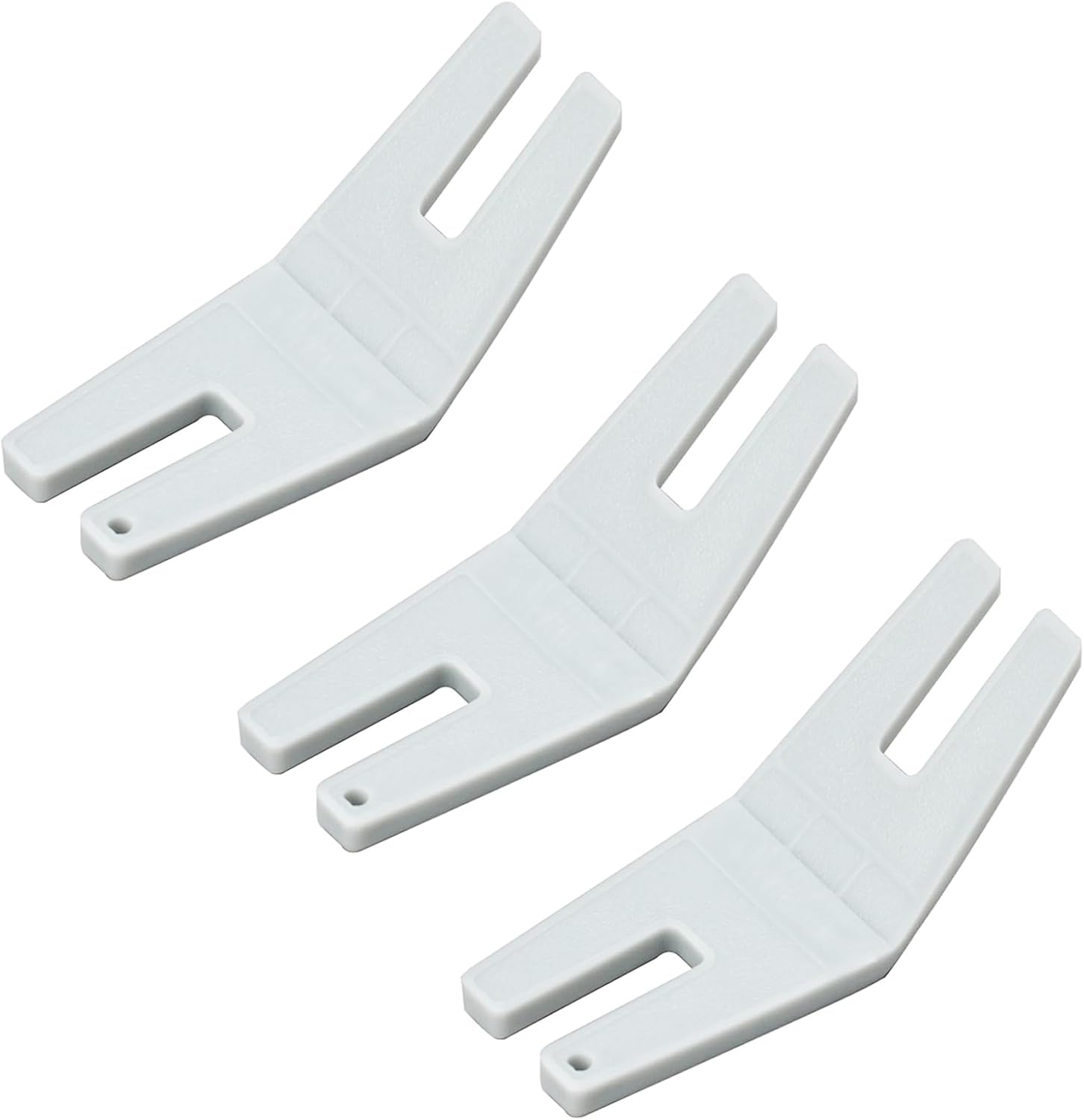 Paquete de 3 unidades de placa de liquidación botón Reed Foot Fit All Husqvarna Viking Pfaff Brother Singer Juki Janome máquina de coser # 41310560