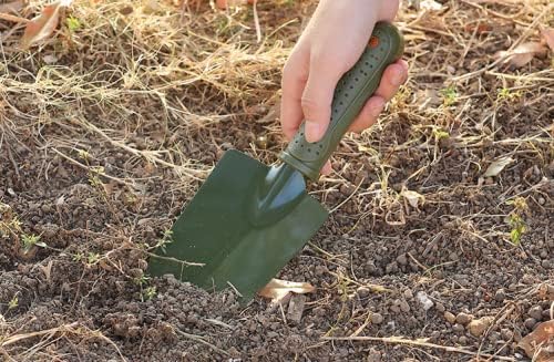 Pala de mano de jardinería pequeña, 3 piezas, palas de jardín, trasplantadora, ligera, cómoda, mango ergonómico, juego de herramientas de jardinería