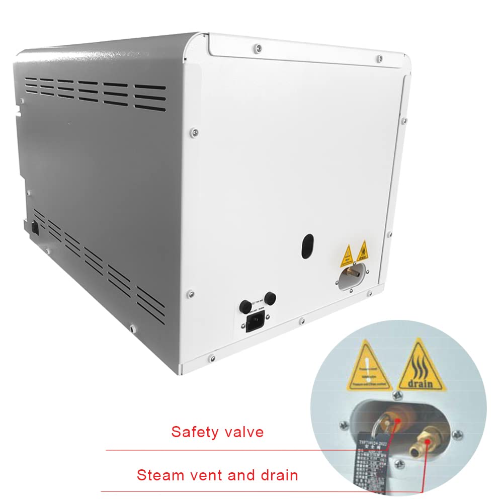 Esterilizador de vapor automático de pantalla LED digital Autoclave Esterilizador de laboratorio de alta temperatura Clase N con control automático