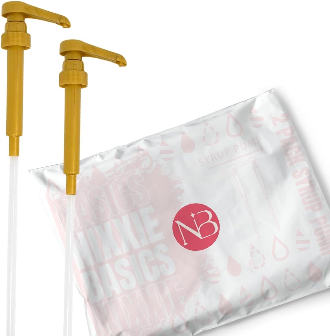 NixxieBasics – Bombas de jarabe de café de 25.4 onzas (25.4 fl oz) se adapta a (Torani, Davinci, Starbucks, Jordans Skinny, Top Creamery, Allgero