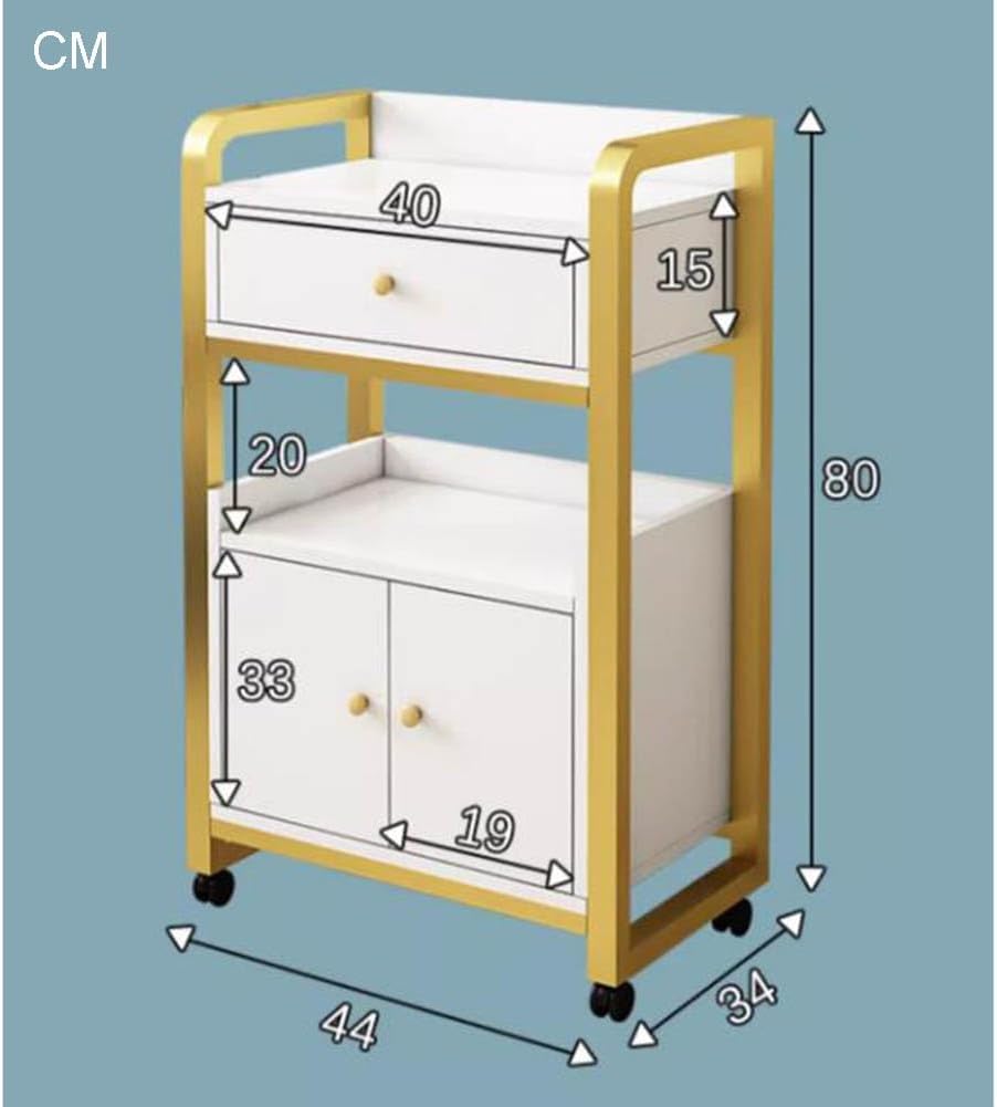 Gabinete de almacenamiento para estaciones de peluquería con ruedas, multiusos, soporte para carrito de salón de belleza, equipo de estilista para