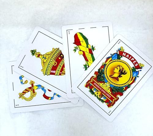 Juego de 10 tabletas de bingo mexicano y naipes gigantes españoles (combinado), tarjeta de lotería mexicana para 10 jugadores, 10 bardos y baraja
