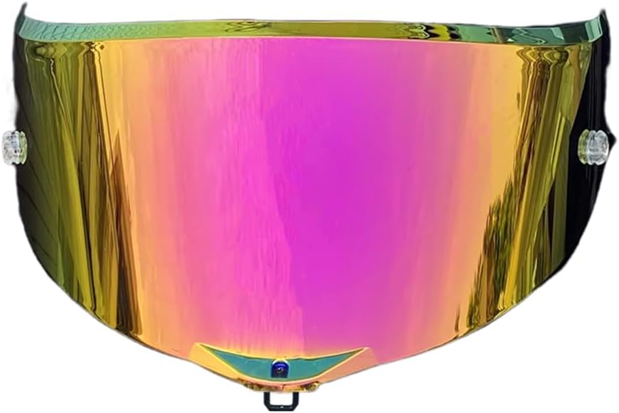 Pista Shield Reemplazo para AGV Pista GPR, Corsa-R, Pista GPRR Face Shield Race3 Visor Protección UV (Revo Azul Claro Día y Noche)