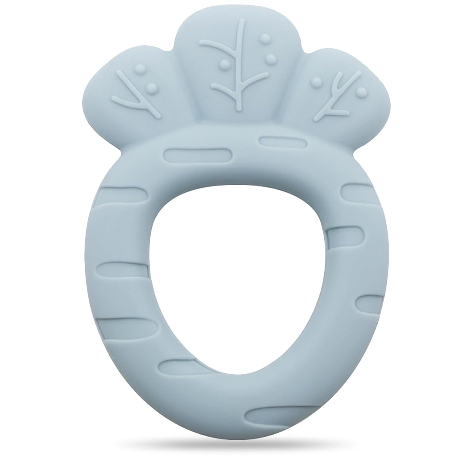 ACCKUO Juguetes de dentición para bebés de 12 meses, mordedor de silicona para exploración sensorial y alivio del dolor de dentición