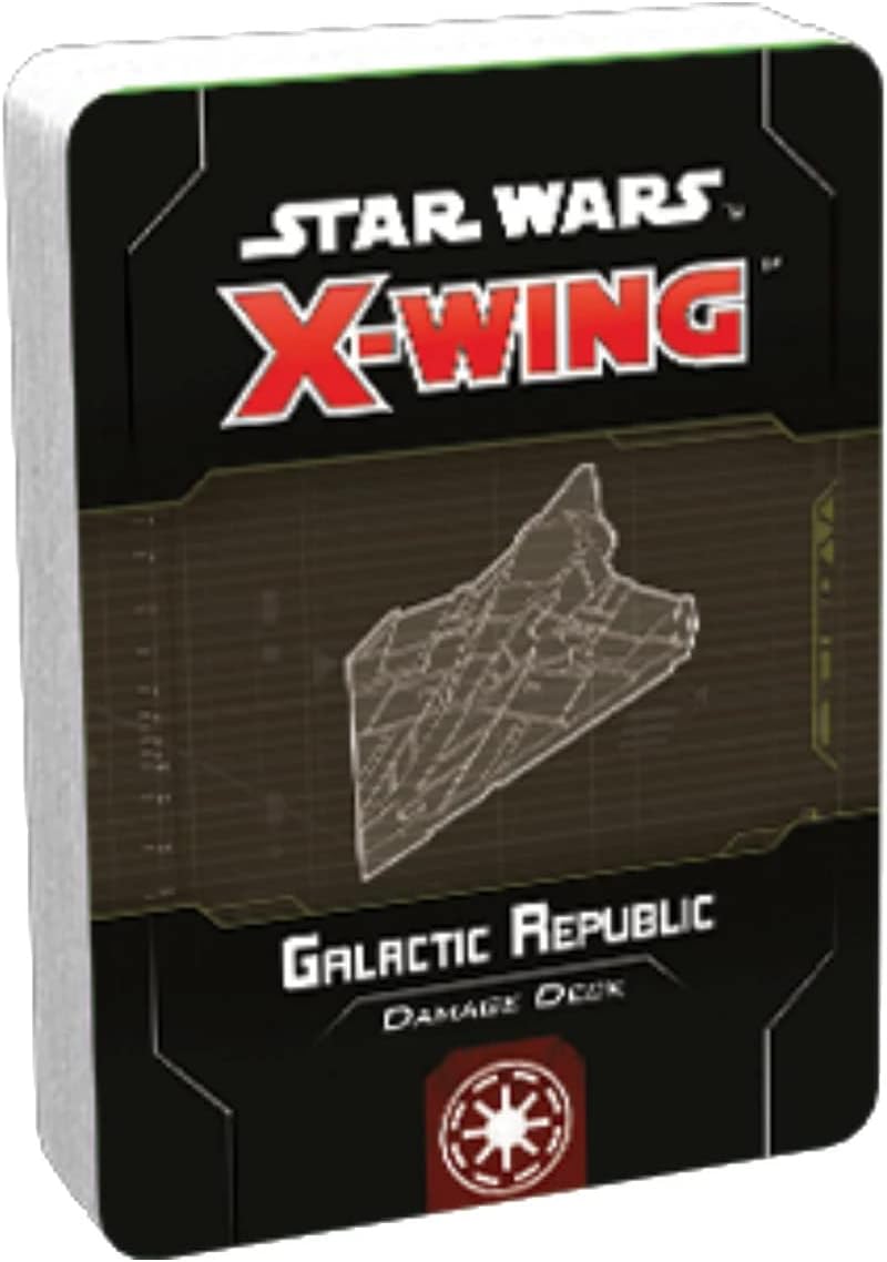 Star Wars X-Wing 2 edición Juego de miniatura Galactic Republic Baraja de daños  Juego de estrategia para adultos y adolescentes  A partir de 14