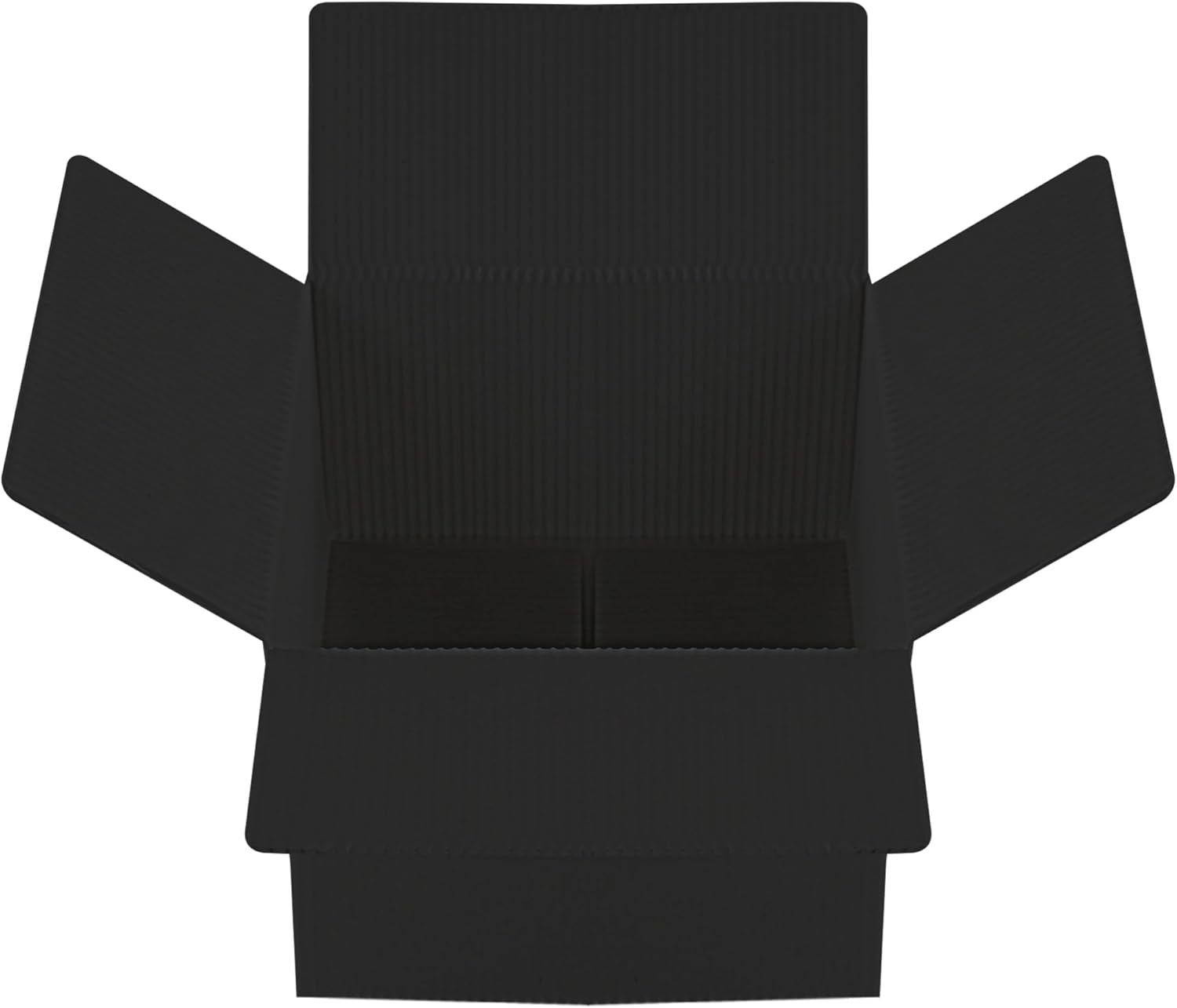 Juego de 25 cajas de envío de 4 x 4 x 4 pulgadas, caja de plástico pequeña negra para mudanzas, correo, embalaje, negocios y cajas de regalo de