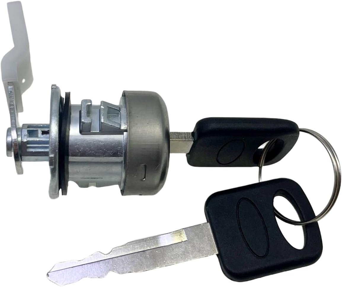 Cilindro de cerradura de puerta y juego de llaves 7C3Z1521990A Compatible con F-150 1996-1909 F-250 1997-1909 F-350 Explorer Expedition Navigator