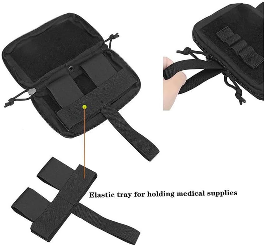 Hdlsina Kits tácticos de primeros auxilios cinturón bolsa médica administrador EMT ayuda emergencia trauma bolsa organizador torniquete titular