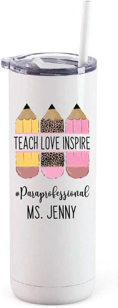 AVITO Regalo paraprofesional personalizado, vaso de 20 onzas, vaso PARAProfessional personalizado, profesor de velocidad, regalo para profesor, para