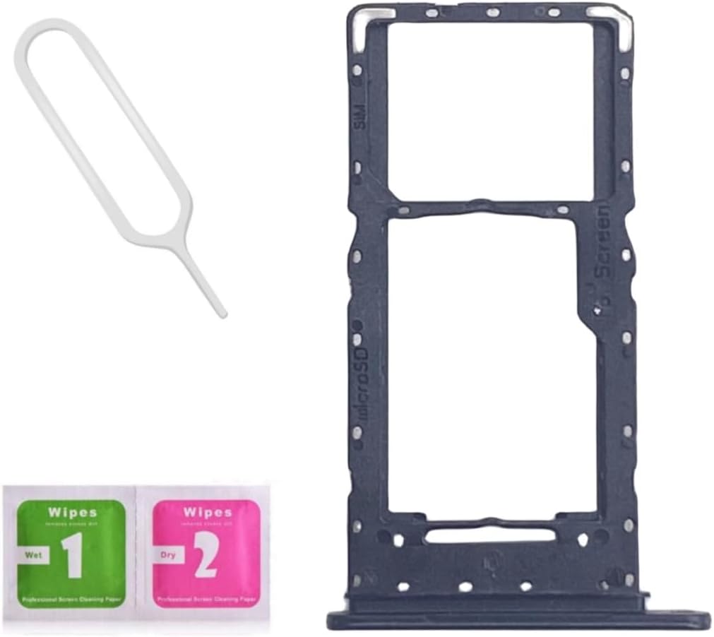 Reemplazo de soporte de ranura para tarjeta SIM dual para Samsung Galaxy A14 5G 2023 SM-A146U con bandeja para tarjeta SIM Pin de expulsión abierto
