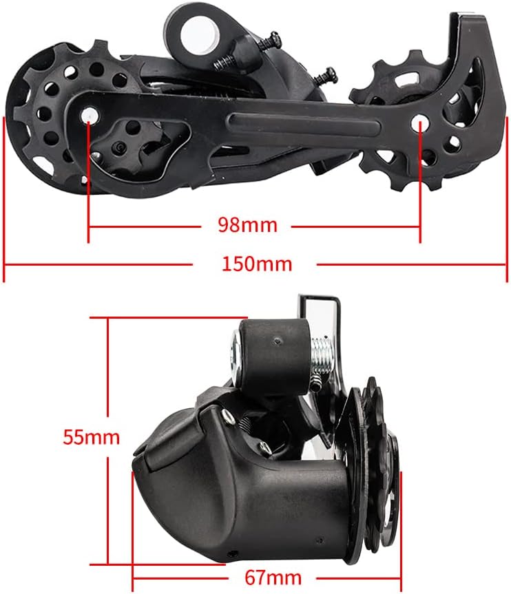 RUSUO Kit de transmisión de bicicleta, desviadores de MTB de 1 x 10 velocidades, conjunto de bielas para bicicleta de 11-50T, casete, volante de 10