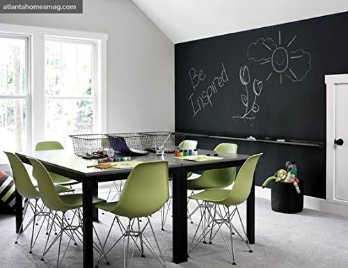 Juego de cuatro (4) sillas de comedor 2xhome modelo Eames con patas de madera en color natural o negro con refuerzos de metal – Butaca sin brazos