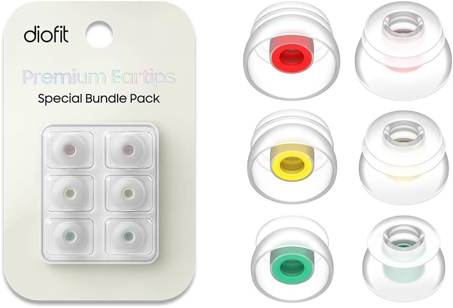 diofit  Beats Studio Buds EartipsBeats Fit Pro EartipsBeats Studio Buds + Eartips compatibles con Beats (Silicone Clear)