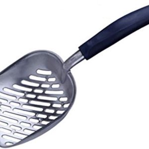 Chi-buy Cuchara de arena para gatos de metal gigante de acero inoxidable con agujero oblicuo, tamaño 13.58 pulgadas de largo x 5.51 pulgadas de Chi-buy Cuchara de arena para gatos de metal gigante de acero inoxidable con agujero oblicuo, tamaño 13.58 pulgadas de largo x 5.51 pulgadas de